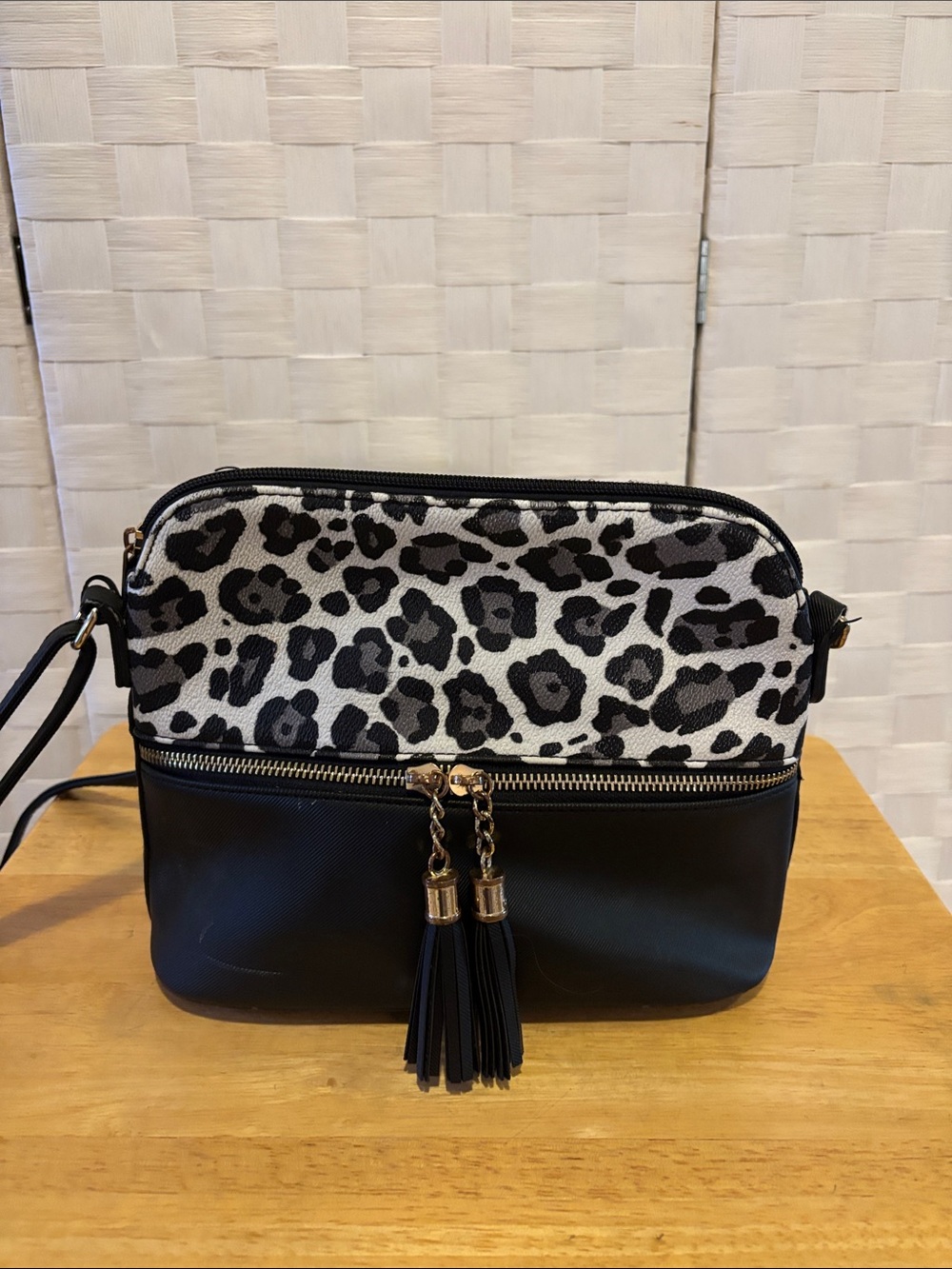 Leopard Print Crossbody Purse